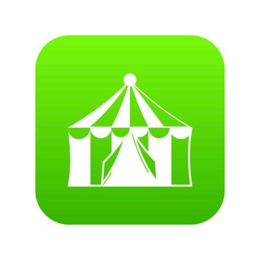 Sirk çadırı simgesi dijital yeşil