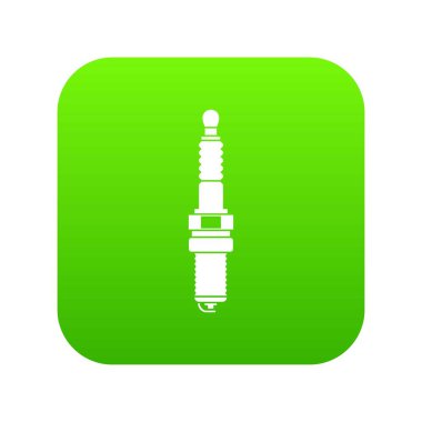 Araba mum simgesi dijital yeşil