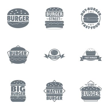 Çizburger logo koymak, basit tarzı