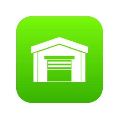 Garaj simgesi dijital yeşil