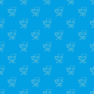 Film yönetmen koltuğu desen vektör kesintisiz mavi