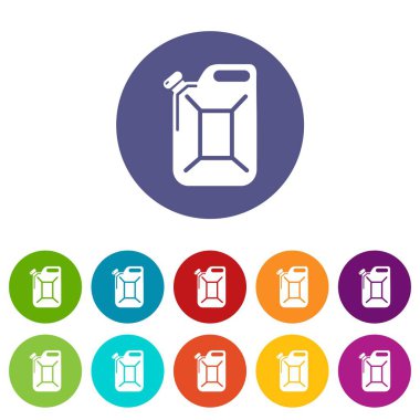 Teneke kutu simgeler vektör renk ayarla