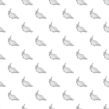 Kuş büyük kanat tasarlamak vektör sorunsuz