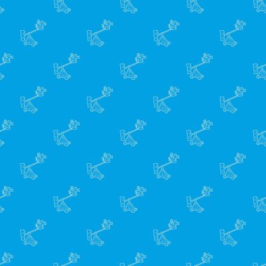 Zor çekim desen vektör kesintisiz mavi