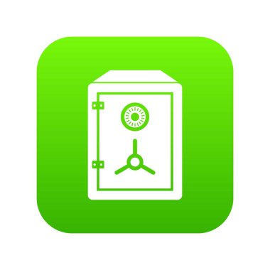 Güvenli simge dijital yeşil