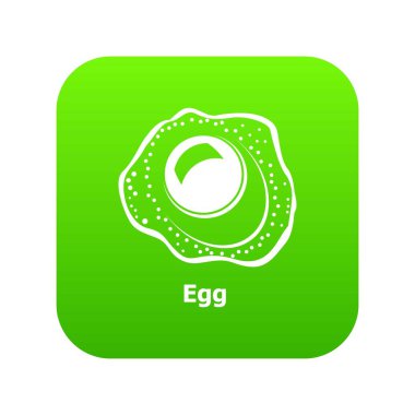 Yumurta yeşil simge vektör