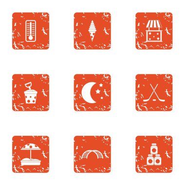 Başucu lamba simgeler kümesi, grunge tarzı