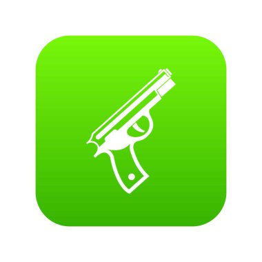 Silah simge dijital yeşil