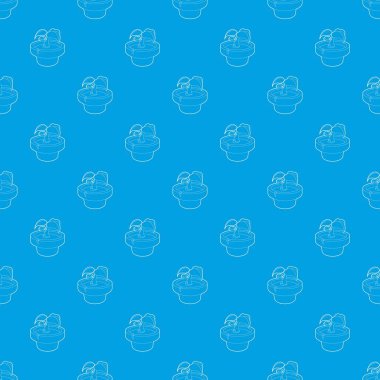 Yeşil bitki desen vektör kesintisiz mavi