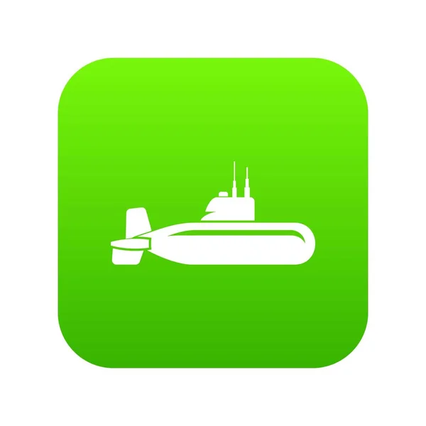 Militära ubåt ikon, enkel stil. — Stock vektor