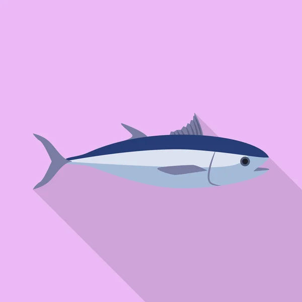 Піктограма тунця, плоский стиль — стоковий вектор