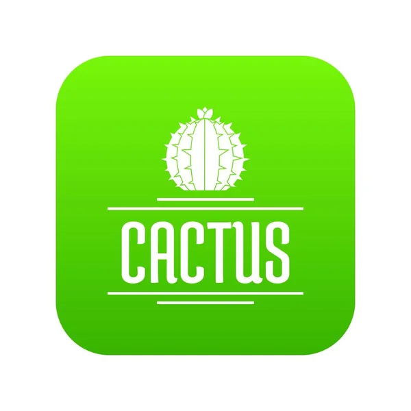 Příroda cactus zelená ikona Vektor — Stockový vektor