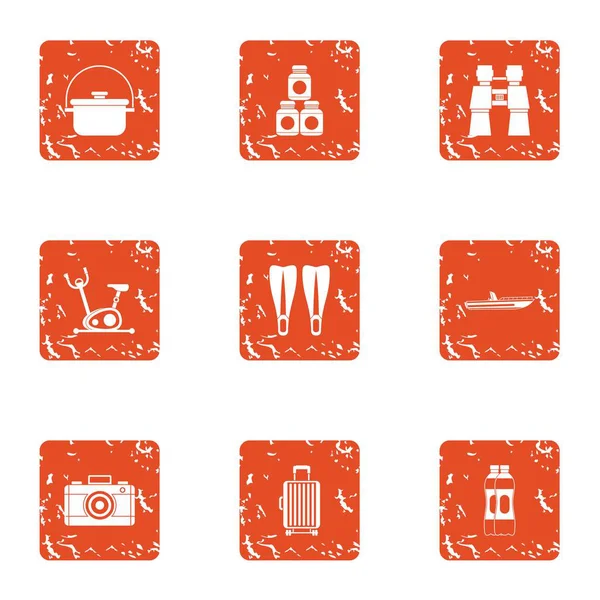 Turistik güzergah simgeler kümesi, grunge tarzı