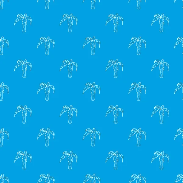 Palmiye desen vektör kesintisiz mavi