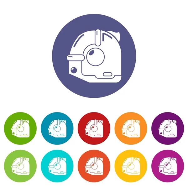 İnşaat rulet simgeler vektör renk ayarla