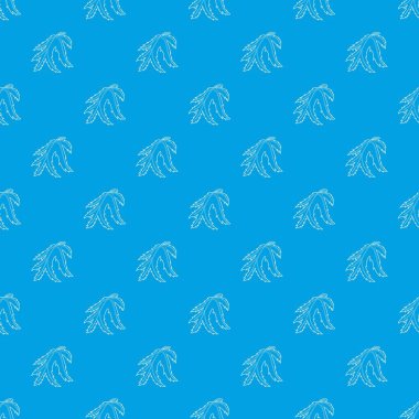 Yaprak desen vektör kesintisiz mavi