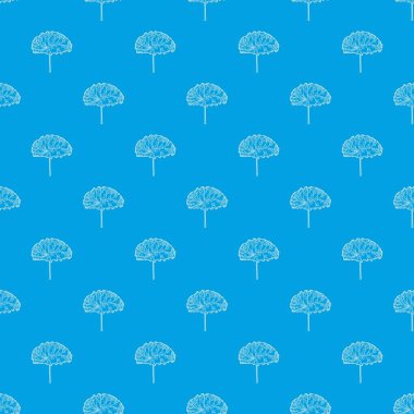 Bir çiçek desen vektör kesintisiz mavi