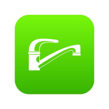 Su dokunun simgesi dijital yeşil