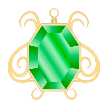 Peridot takı mockup, gerçekçi