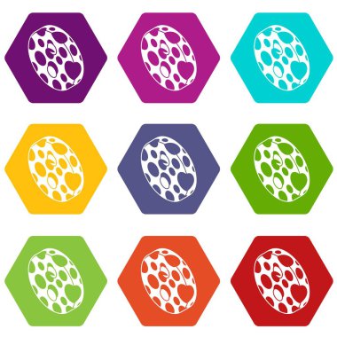 Giysi ikonlar 9 vektör ayarla