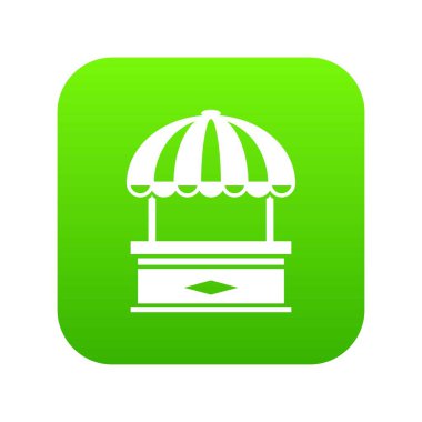 Tablo durak yeşil simge vektör