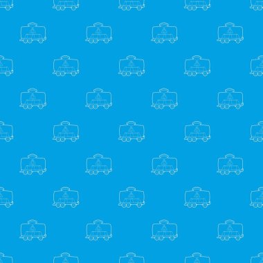 Demiryolu tank desen vektör kesintisiz mavi