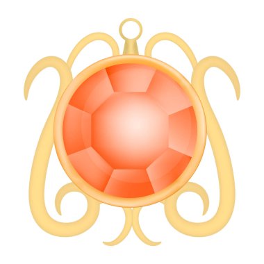 Yakut takı mockup, gerçekçi