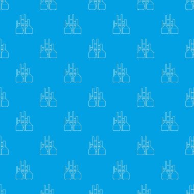 Tanklar desen vektör kesintisiz mavi
