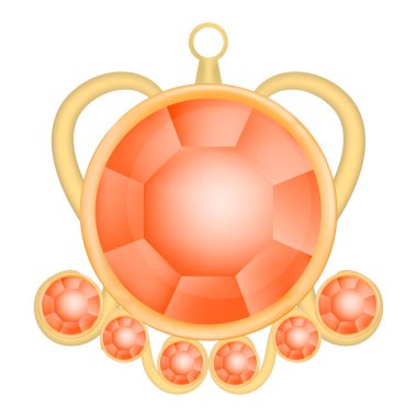 Kırmızı yakut taş mockup, gerçekçi