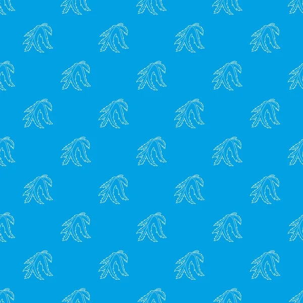 Yaprak desen vektör kesintisiz mavi