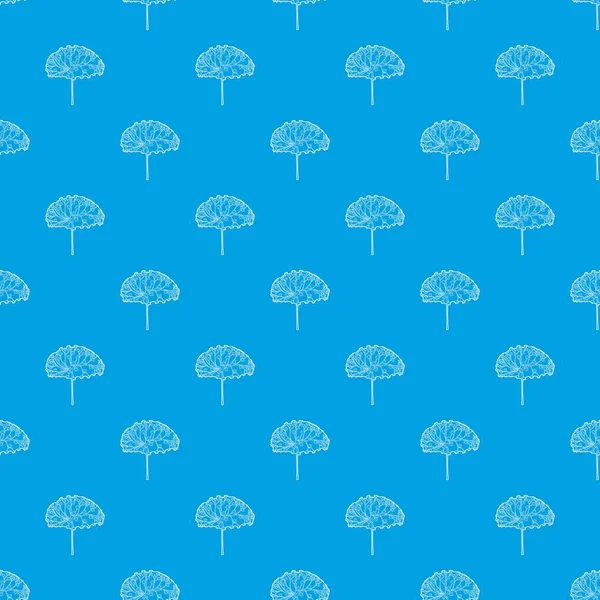 Bir çiçek desen vektör kesintisiz mavi