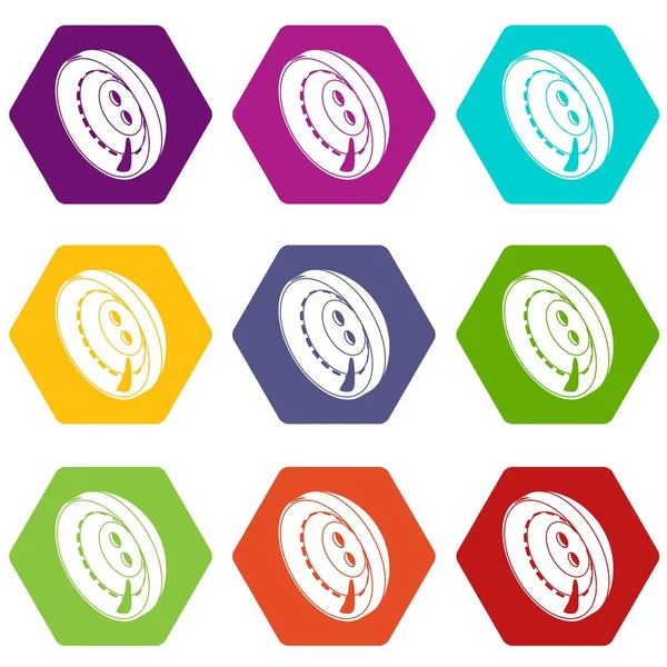 Erkekler giyim ikonlar 9 vektör ayarla