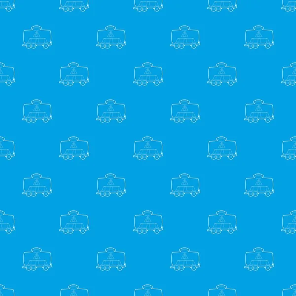 Demiryolu tank desen vektör kesintisiz mavi