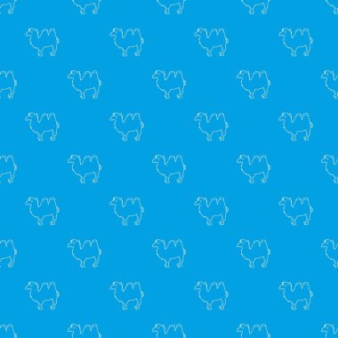 Deve desen vektör kesintisiz mavi