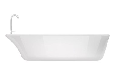 Küvet duş mockup, gerçekçi