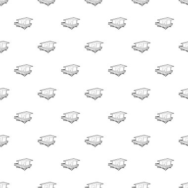 Tepedeki ev tasarlamak vektör sorunsuz