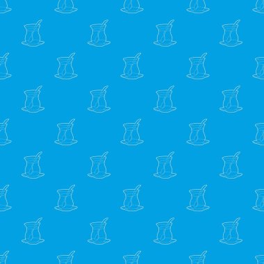 Soğuk çay desen vektör kesintisiz mavi