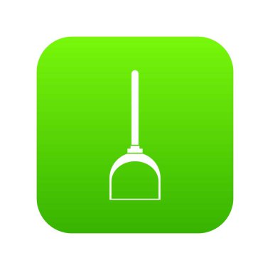 Kepçe temizlik için simge dijital yeşil