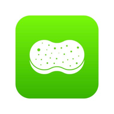 Sünger köpük simgesi dijital yeşil