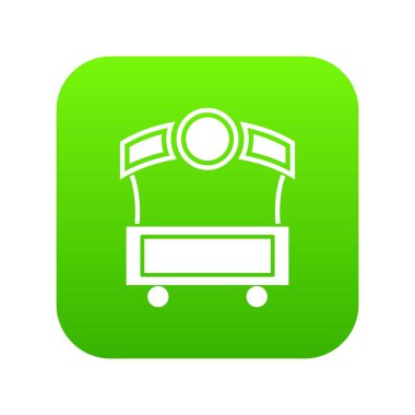 Festival durak yeşil simge vektör