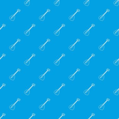 Arapça gitar desen vektör kesintisiz mavi