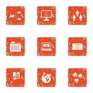 Beceri simgeleri hazır, grunge tarzı transferi