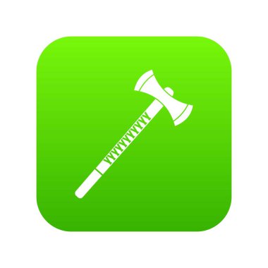 Büyük balta simgesi dijital yeşil