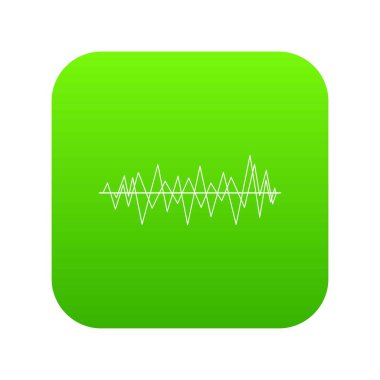 Ses dalgası simgesi dijital yeşil
