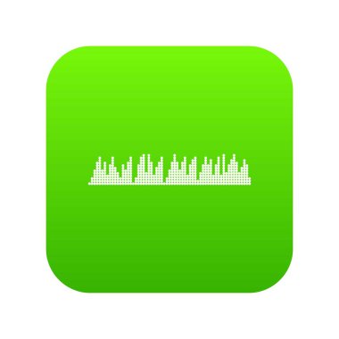 Dijital ses ekolayzır teknoloji simgesi dijital yeşil