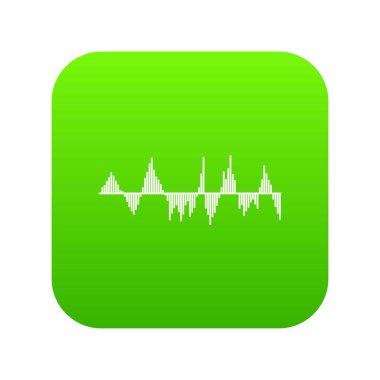 Dijital ses ekolayzır teknoloji simgesi dijital yeşil