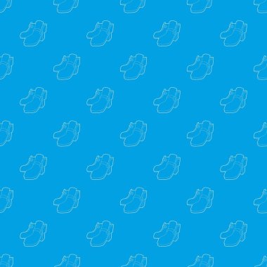 İki bot desen vektör kesintisiz mavi