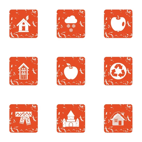 Yeşil Dünya çapında simgeler kümesi, grunge tarzı