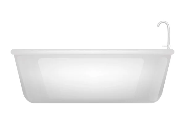 Mockup vasca da bagno, stile realistico — Vettoriale Stock