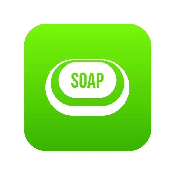 Soap アイコン デジタル グリーン — ストックベクタ